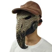 New animal mask latex prop for Halloween prank games, animal beak mask, can be customized with labels Beak black
