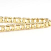 520 Gold Thick Chain for Off-road Motorcycle, ATV, Beach Buggy, and Go-kart Drive beige