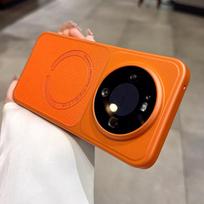 Magnio dėklas su ličių odos tekstūra, skirtas Huawei Honor Magic 8 7 6 Pro, belaidžiam įkrovimui, matinė, atspari smūgiams Honor Magic6 Pro black
