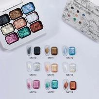 9 Colors Nail Fairy Dream Powder Color Texture Stereoscopic Styling Gel Nail Polish Professional Material Nail Gel varnishes
