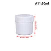 1 vnt. 30–1000 ml balto/juodo plastikinio indelio kaukės indelis kremo indelis maisto laikymo bakelis kosmetikos tuščias konteineris makiažo dėžutė 50ML balta