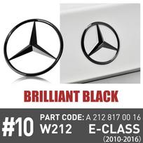 ABS Original Car Rear Trunk Badge Sticker Mercedes Emblem Cover For Mercedes Benz E-class E250 E350 E400 E550 W212 2010-2016 juoda
