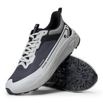 FitVille Wide Sports Shoes Wear Resistant Hiking Trail Running Shoes for Men Cushioning Men Sneakers with Arch Support Anti-Slip 44 gray