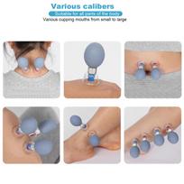 2pcs Household Magnetic Needle Cupping Device Portable Vacuum Suction Therapy Cupping CupS for 1.3cm beige