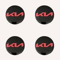 4Pcs 56mm Car Styling Wheel Center Hub Cap Stickers Accessories For KIA GT-Line Rio 4 Ev3 ev6 Niro Stonic  v8 Sportage Ceed Picanto gray