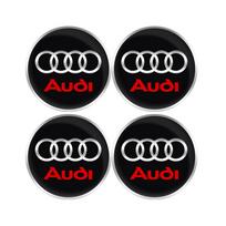 56/60/63/65/68mm 4 VNT. Automobilio ratlankių dangteliai Emblema Ženklelis Lipdukai Dekoracija AUDI RS A3 A4 B8 8P 8V A6 C7 A5 Q5 B7 B6 B9 Q7 A1 60MM Sticker
