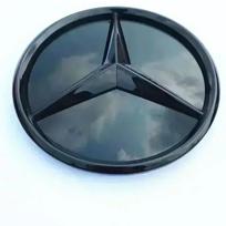 For Mercedes-Benz W164 ML-class Before 2013 185mm 3D ABS logo The front grille star logo badge mirror bottom gray