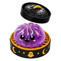 Halloween Dumplings Squishies Mysterys Box Cute-Spooky Slow-Rising Squeeze Toy Seasonal Decor Stress Relief For Kids Adults black
