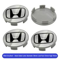 4pcs 58/62/69mm Car Wheel Center Hub Center Cap Rim Hub Dustproof Cover Emblemem For Honda Accord CRV XRV Civic  pa2 Odysse Fit City