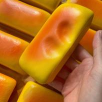 Squishy Simulated Long Bread Squeeze Toy Stress Relief Slow Rising Sensory Fidget Toys For Anxiety Adhd Kids Adults Squeeze Toys orange