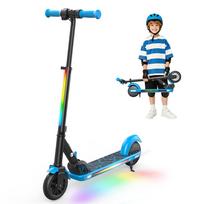 Kids Electric Scooter K4 16 km/h Speed 7-9 km Range 21.6V 2.6Ah Battery 150W Motor Power mėlyna