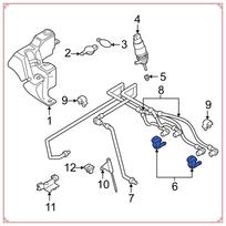 For -BMW E39 5-Series 1997-2003 525I 528I 530I 540I M5 Windshield Washer Nozzle Heated Dual Inlet Squirter Jet juoda