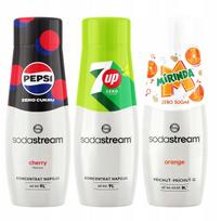 Sugar-Free Syrup Set Sodastream Pepsi Cherry + Mirinda Zero + 7Up Free