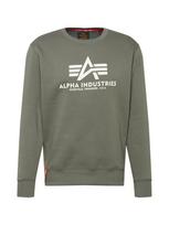 ALPHA INDUSTRIES Megztinis be užsegimo 'Basic' nefrito spalva / balkšva