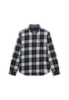Superdry & Co Marškiniai tamsiai mėlyna / tamsiai žalia / tamsiai raudona / balta