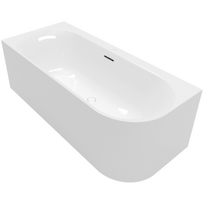 Villeroy & Boch Loop & Friends prie sienos montuojama akrilinė vonia 170x75 cm, kairė, Alpių balta