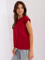 Basic Feel Good Marškinėliai-RV-TS-4833.00X-bordo