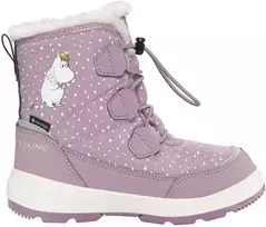 Viking Toasty Warm GTX Zip Moomin žieminai batai vaikams su GORETEX - Dusty Rožinė