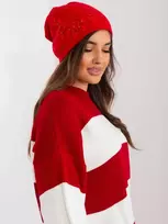 Kepurė Wool Fashion Italia Cap-AT-CZ-2329.76-raudona