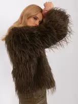Wool Fashion Italia Striukė moterims-AT-KR-2359.96P- chaki