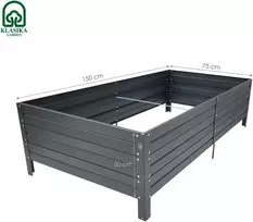 Pakelta lysvė KLASIKA GARDEN, dažyta pagal RAL - RAL 8017