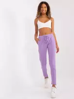 Relevance Sportinės kelnės - RV-DR-8380.25P - šviesiai violetinės spalvos