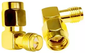 Spacetronik GSM adapteris RP-SMA kištukas / RP-SMA lizdas 90 laipsnių.