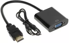 Spacetronik HDMI į VGA + garso keitiklis SPH-VA02, juodas