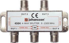 1x4 skirstytuvas 5-2300 MHz SAT+TV Johansson 4504