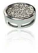 Auksinis pakabukas su brangakmeniais. Metalas: Baltas Auksas. Praba: 585°. Akmuo: Briliantai - 1.21 g. - 8 mm. - Briliantai (0,093Ct)