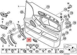 Bmw X5 E53 Šoninė Dangtelis Originalus 51417004437