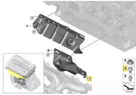 BMW benzininiai varikliai Fillisterio galvutės varžtas M6X16 8.8 originalus 51119907273