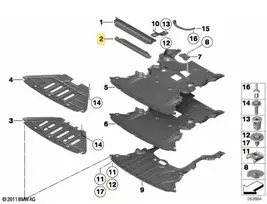 BMW X1 SERIES E84 priekinio radiatoriaus sandariklio apdailos skydelis originalus 51752990839
