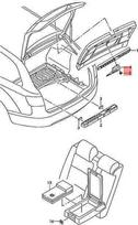 VAG Audi A6 4F Q7 Avarinio stabdymo trikampio su sukamąja rankenėle 4F98677996PS originalus