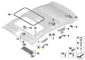 BMW 1 F20 Interjero rankena 51167464443 7464443 originali