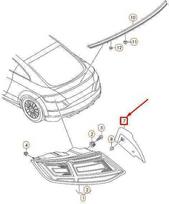 VAG AUDI TT 8S MK3 galinio dešiniojo galinio žibinto apdaila originali 8S0945254