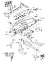 VAG AUDI A3/S3/RS3 LHD priekinis prietaisų skydelis N/S kairė oro ventiliacijos anga originali 8V18197936PS