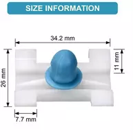 Carso Liejimo spaustukas Ø 9mm Kėbulo kėbulo karkaso diržo linija BMW 51138166675 50vnt.
