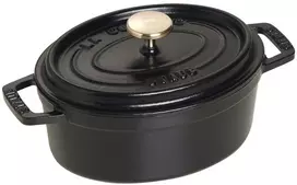 STAUB LA COCOTTE ketaus puodas ovalus 600 ml, juodas