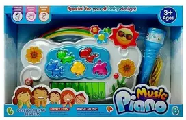 Elektrinis pianinas su mikrofonu