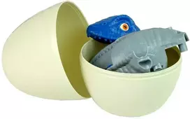 Konstrukcinis rinkinys - dinozauras Mosasaur su kiaušiniu, mėlynas