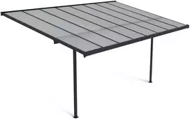 Terasos stoginė ATLANTA 3x4,4 m, Cold Pilkas
