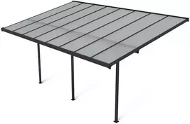 Terasos stoginė ATLANTA 3x5 m, Cold Pilkas