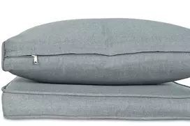Lauko baldų komplektas SALO + su pufais, Stone Pilkas