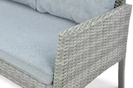 Lauko baldų komplektas CORTINA Corner + su foteliu, Dolphin Pilkas