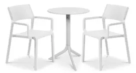 Lauko baldų komplektas TRILL/STEP 2+1, Bianco