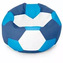 Sėdmaišis-pufas vaikams Ball XXL (40 cm), Mėlyna/Baltas