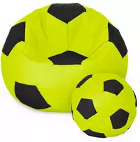 Sėdmaišis su pufu Ball XXXXL (100 cm), Lime/Juodas