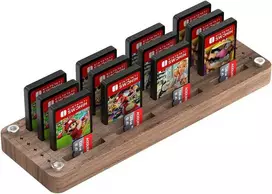 Aoduke Nintendo Switch žaidimų kortelių medinis laikiklis