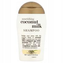 OGX maitininantis + Coconut Milk Šampūnas drėkinamasis šampūnas su kokosų pienu 88,7 ml